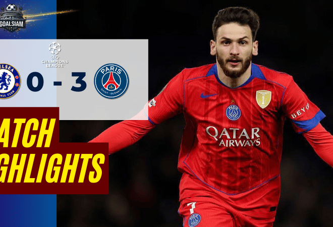 ไฮไลท์บอลวันนี้ ยูฟ่า แชมเปี้ยนส์ ลีก 2025/26 เชลซี พบ เปแอสเช 17/3/69