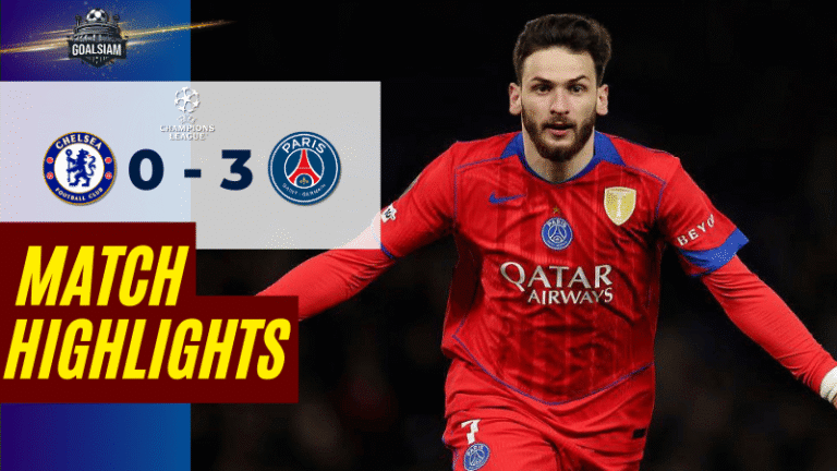 ไฮไลท์บอลวันนี้ ยูฟ่า แชมเปี้ยนส์ ลีก 2025/26 เชลซี พบ เปแอสเช 17/3/69