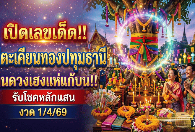 GOALSIAM เปิดเลขเด็ดแม่ตะเคียนทองปทุมธานี คนดวงเฮงแก้บนหลังรับโชคหลักแสน งวด 1/4/69 จับตา 707 – 257 – 687 ให้ดี