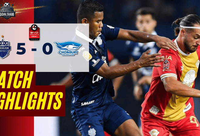 ไฮไลท์บอลวันนี้ BYD SEALION 6 ลีกหนึ่ง 2025/26 บุรีรัมย์ ยูไนเต็ด พบ ชลบุรี เอฟซี 14/3/69