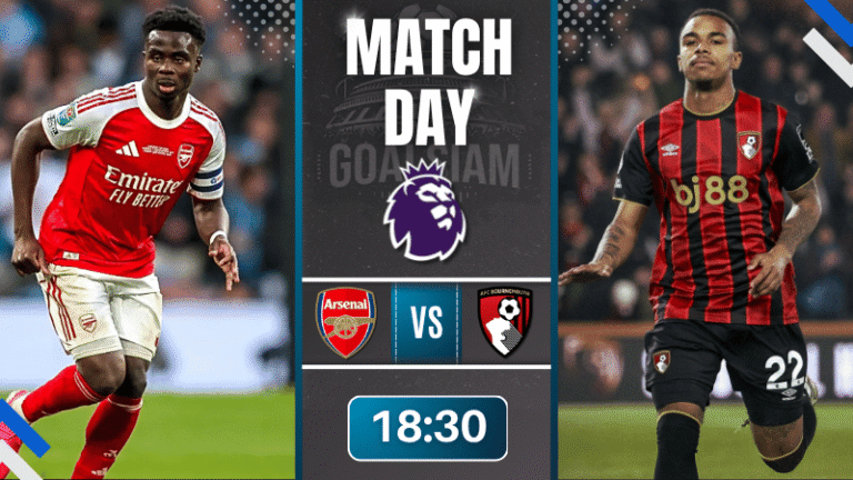 ดูบอลออนไลน์ พรีเมียร์ลีก อังกฤษ ถ่ายทอดสด อาร์เซนอล พบ บอร์นมัธ 11/4/69