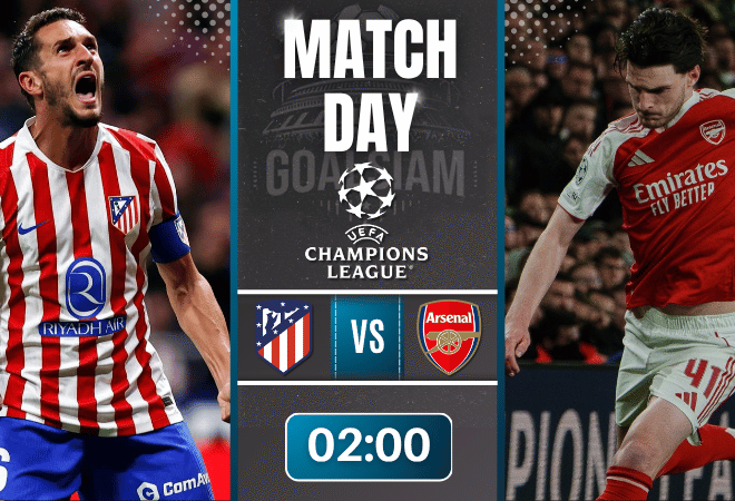 ดูบอลออนไลน์ ยูฟ่า แชมเปี้ยนส์ ลีก ถ่ายทอดสด แอตเลติโก้ มาดริด พบ อาร์เซนอล 29/4/69