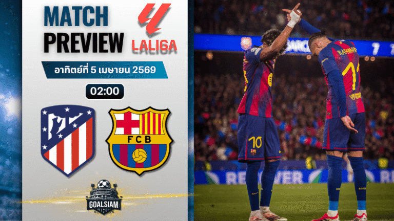 วิเคราะห์บอล แอตเลติโก้ มาดริด พบ บาร์เซโลน่า | ลาลีกา สเปน พร้อมอัปเดตผลบอลสด