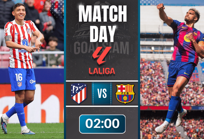 ดูบอลออนไลน์ ลาลีกา สเปน ถ่ายทอดสด แอตเลติโก้ มาดริด พบ บาร์เซโลน่า 4/4/69
