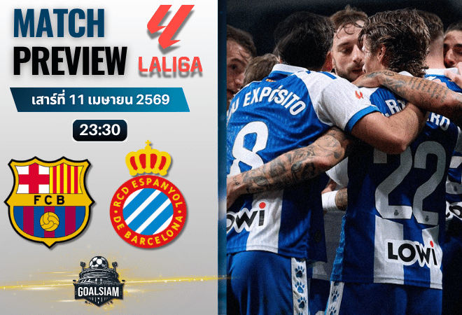 วิเคราะห์บอล บาร์เซโลน่า พบ เอสปันญ่อล | ลาลีกา สเปน พร้อมอัปเดตผลบอลสด