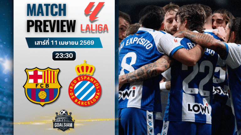 วิเคราะห์บอล บาร์เซโลน่า พบ เอสปันญ่อล | ลาลีกา สเปน พร้อมอัปเดตผลบอลสด
