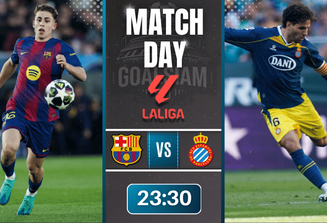 ดูบอลออนไลน์ ลาลีกา สเปน ถ่ายทอดสด บาร์เซโลน่า พบ เอสปันญ่อล 11/4/69