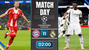ดูบอลออนไลน์ ยูฟ่า แชมเปี้ยนส์ ลีก ถ่ายทอดสด บาเยิร์น มิวนิค พบ เรอัล มาดริด 15/4/69