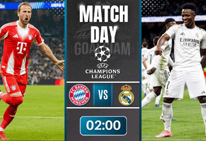 ดูบอลออนไลน์ ยูฟ่า แชมเปี้ยนส์ ลีก ถ่ายทอดสด บาเยิร์น มิวนิค พบ เรอัล มาดริด 15/4/69