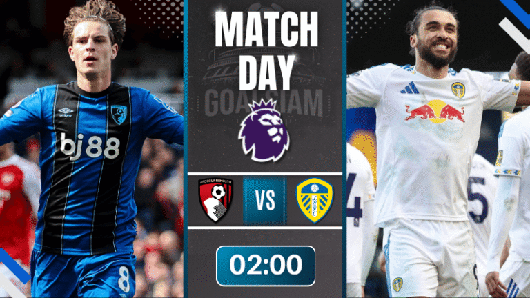 ดูบอลออนไลน์ พรีเมียร์ลีก อังกฤษ ถ่ายทอดสด บอร์นมัธ พบ ลีดส์ ยูไนเต็ด 22/4/69