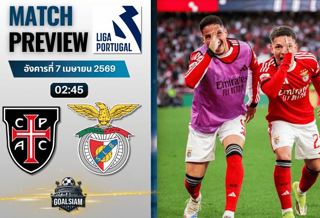 วิเคราะห์บอล คาซ่า เปีย พบ เบนฟิก้า | ซูเปอร์ลีกา โปรตุเกส พร้อมอัปเดตผลบอลสด