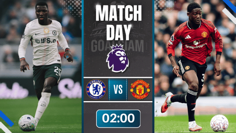 ดูบอลออนไลน์ พรีเมียร์ลีก อังกฤษ ถ่ายทอดสด เชลซี พบ แมนยูไนเต็ด 18/4/69