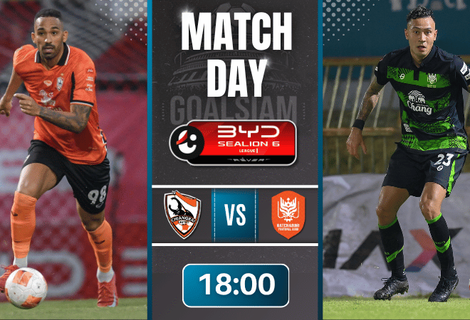 ดูบอลออนไลน์ BYD SEALION 6 ลีกหนึ่ง ถ่ายทอดสด เชียงราย ยูไนเต็ด พบ ราชบุรี เอฟซี 29/4/69