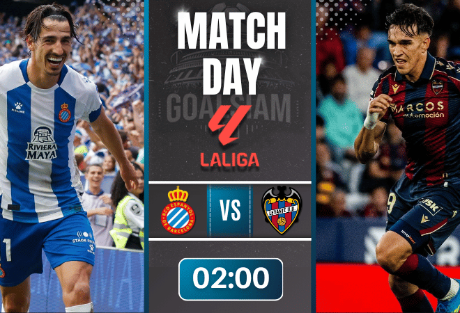 ดูบอลออนไลน์ ลาลีกา สเปน ถ่ายทอดสด เอสปันญ่อล พบ เลบันเต้ 27/4/69