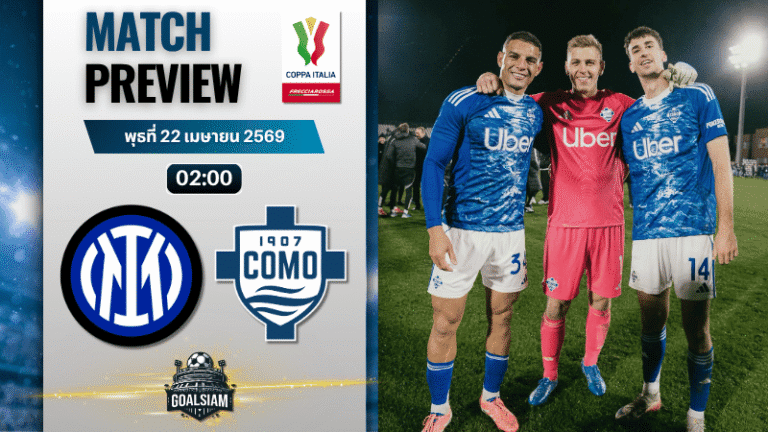 วิเคราะห์บอล อินเตอร์ มิลาน พบ โคโม่ | โคปปา อิตาเลีย พร้อมอัปเดตผลบอลสด
