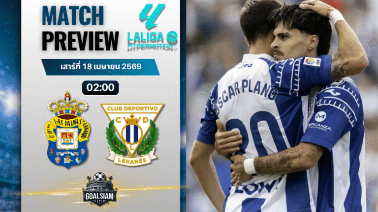 วิเคราะห์บอล ลาส พัลมาส พบ เลกาเนส | เซกุนด้า ดิบิซิออน สเปน พร้อมอัปเดตผลบอลสด