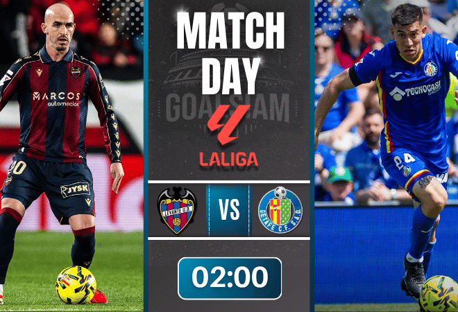 ดูบอลออนไลน์ ลาลีกา สเปน ถ่ายทอดสด เลบันเต้ พบ เกตาเฟ่ 13/4/69