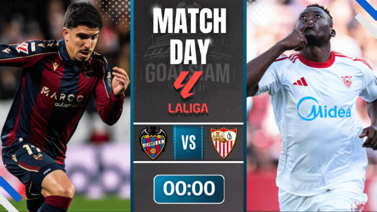 ดูบอลออนไลน์ ลาลีกา สเปน ถ่ายทอดสด เลบันเต้ พบ เซบีย่า 23/4/69