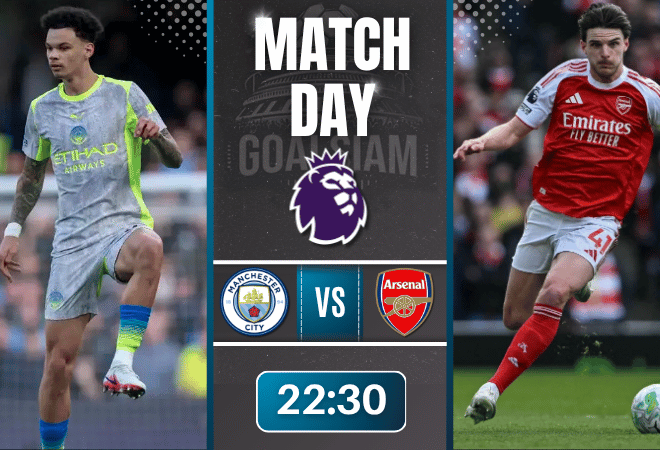 ดูบอลออนไลน์ พรีเมียร์ลีก อังกฤษ ถ่ายทอดสด แมนซิตี้ พบ อาร์เซนอล 19/4/69