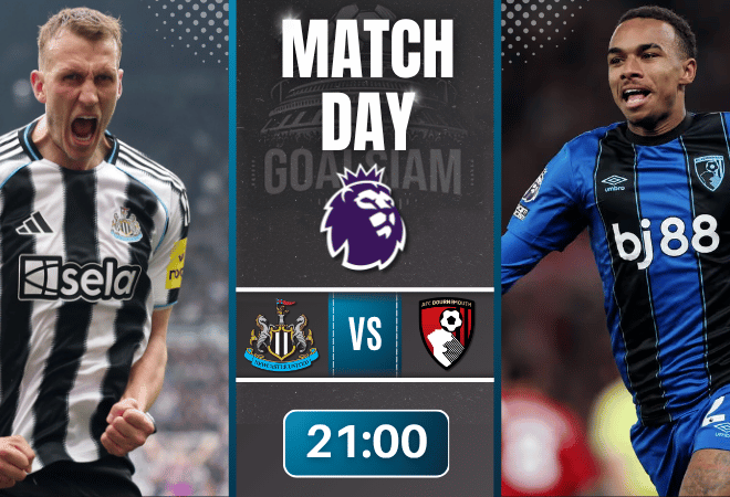 ดูบอลออนไลน์ พรีเมียร์ลีก อังกฤษ ถ่ายทอดสด นิวคาสเซิ่ล พบ บอร์นมัธ 18/4/69