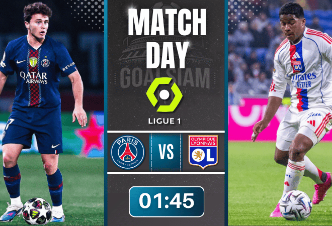 ดูบอลออนไลน์ ลีกเอิง ฝรั่งเศส ถ่ายทอดสด เปแอสเช พบ โอลิมปิก ลียง 19/4/69