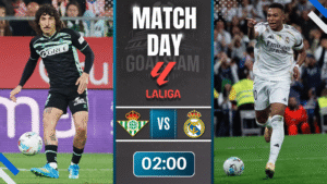 ดูบอลออนไลน์ ลาลีกา สเปน ถ่ายทอดสด เรอัล เบติส พบ เรอัล มาดริด 24/4/69