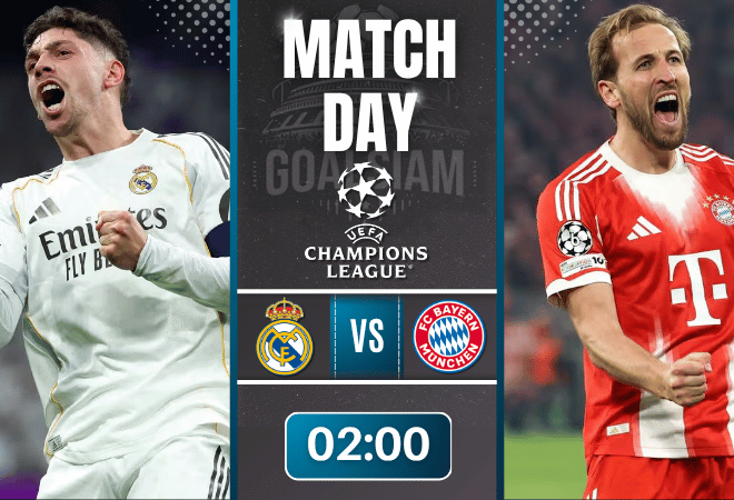ดูบอลออนไลน์ ยูฟ่า แชมเปี้ยนส์ ลีก ถ่ายทอดสด เรอัล มาดริด พบ บาเยิร์น มิวนิค 7/4/69