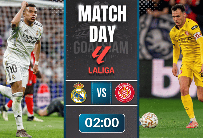 ดูบอลออนไลน์ ลาลีกา สเปน ถ่ายทอดสด เรอัล มาดริด พบ จีโรน่า 10/4/69