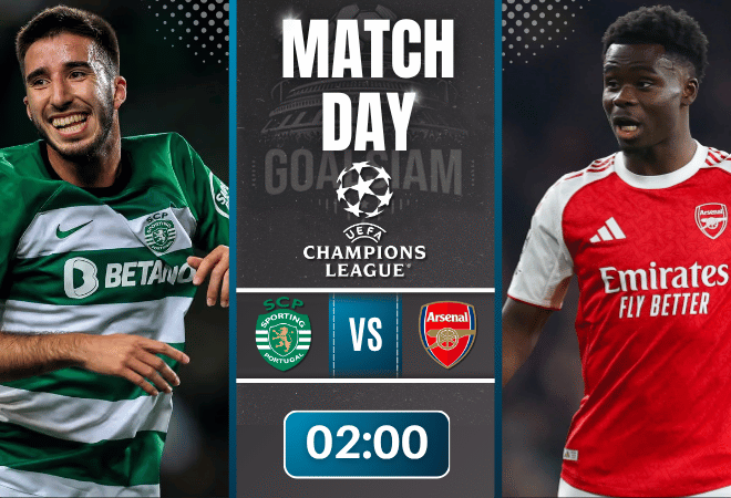 ดูบอลออนไลน์ ยูฟ่า แชมเปี้ยนส์ ลีก ถ่ายทอดสด สปอร์ติ้ง ลิสบอน พบ อาร์เซนอล 7/4/69