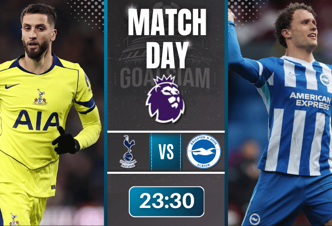 ดูบอลออนไลน์ พรีเมียร์ลีก อังกฤษ ถ่ายทอดสด สเปอร์ส พบ ไบรท์ตัน 18/4/69