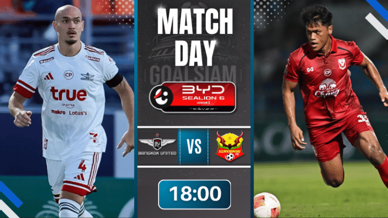 ดูบอลออนไลน์ BYD SEALION 6 ลีกหนึ่ง ถ่ายทอดสด ทรู แบงค็อก ยูไนเต็ด พบ สุโขทัย เอฟซี 3/4/69