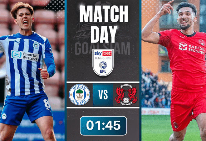 ดูบอลออนไลน์ ลีก วัน อังกฤษ ถ่ายทอดสด วีแกน พบ เลย์ตัน โอเรียนท์ 2/4/69