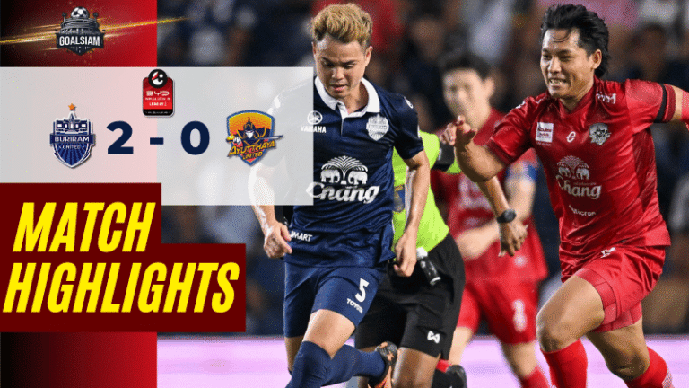 ไฮไลท์บอลวันนี้ BYD SEALION 6 ลีกหนึ่ง ถ่ายทอดสด บุรีรัมย์ ยูไนเต็ด พบ อยุธยา ยูไนเต็ด 12/4/69