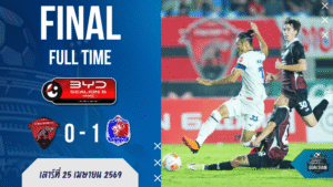 ผลบอลสดไทยลีกเดือด! การท่าเรือบุกเฉือนอุทัยธานี 1-0 โตกังจินช์ซัดชัย VAR ริบสองตุงจนเกมแทบมีควัน