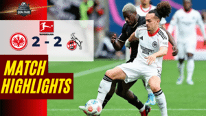 ไฮไลท์บอลวันนี้ บุนเดสลีกา ไอน์ทรัค แฟร้งค์เฟิร์ต พบ โคโลญจน์ 5/4/69