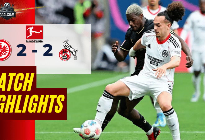 ไฮไลท์บอลวันนี้ บุนเดสลีกา ไอน์ทรัค แฟร้งค์เฟิร์ต พบ โคโลญจน์ 5/4/69