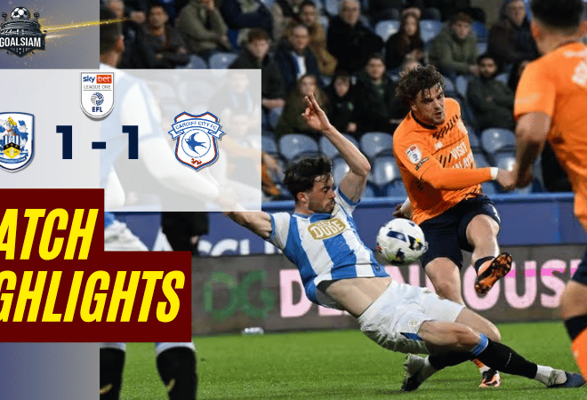 ไฮไลท์บอลวันนี้ ลีก วัน อังกฤษ ถ่ายทอดสด ฮัดเดอร์สฟิลด์ ทาวน์ พบ คาร์ดิฟฟ์ ซิตี้ 14/4/69