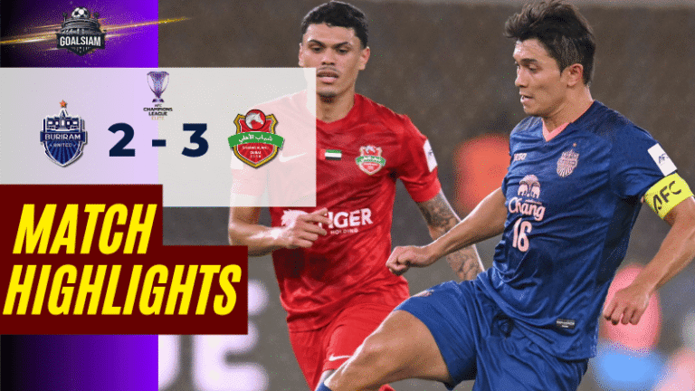 ไฮไลท์บอลวันนี้ เอเอฟซี แชมเปี้ยนส์ ลีก อีลิท บุรีรัมย์ ยูไนเต็ด พบ ชาบาบ อัล อาห์ลี 18/4/69