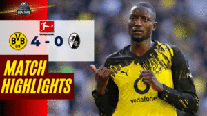 ไฮไลท์บอลวันนี้ บุนเดสลีกา โบรุสเซีย ดอร์ทมุนด์ พบ ไฟร์บวร์ก 26/4/69