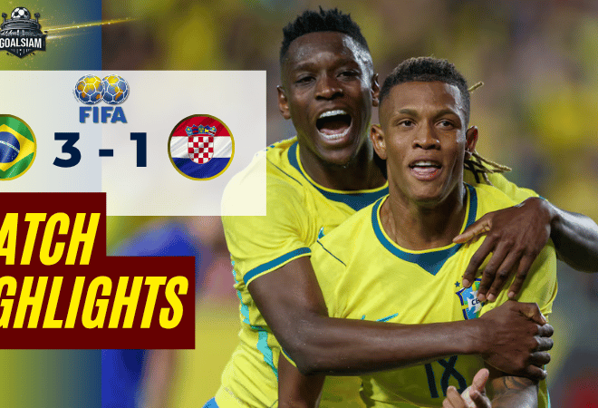 ไฮไลท์บอลวันนี้ กระชับมิตรทีมชาติ ถ่ายทอดสด บราซิล พบ โครเอเชีย 1/4/69