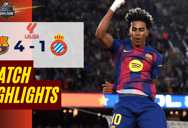 ไฮไลท์บอลวันนี้ ลาลีกา สเปน บาร์เซโลน่า พบ เอสปันญ่อล 11/4/69