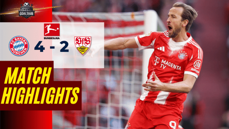 ไฮไลท์บอลวันนี้ บุนเดสลีกา บาเยิร์น มิวนิค พบ สตุ๊ตการ์ท 19/4/69