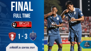 ผลบอลสดไทยลีกเดือด! บุรีรัมย์พลิกนรกบุกขย้ำพลังกาญจน์ 3-1 เกมนี้บอกเลยครึ่งหลังคนละหนัง