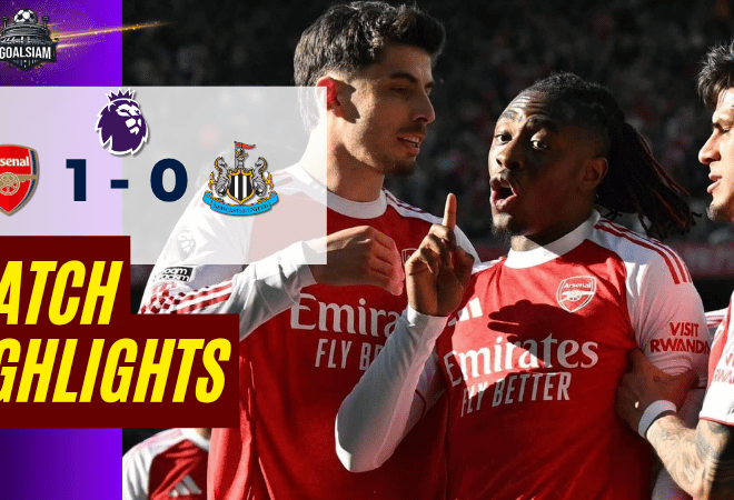 ไฮไลท์บอลวันนี้ พรีเมียร์ลีก อังกฤษ อาร์เซนอล พบ นิวคาสเซิ่ล 25/4/69