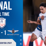 ผลบอลสด Shopee Cup : สวายเรียง 1-1 แบงค็อก ยูไนเต็ด แข้งเทพนำก่อนแต่ปิดไม่ลง จบแค่อันดับ 4 กลุ่มบีแบบคาใจ