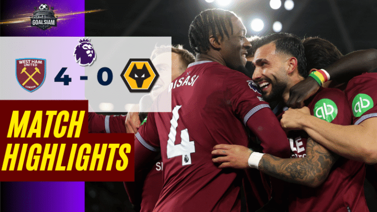 ไฮไลท์บอลวันนี้ พรีเมียร์ลีก อังกฤษ เวสต์แฮม พบ วูล์ฟแฮมป์ตัน 10/4/69