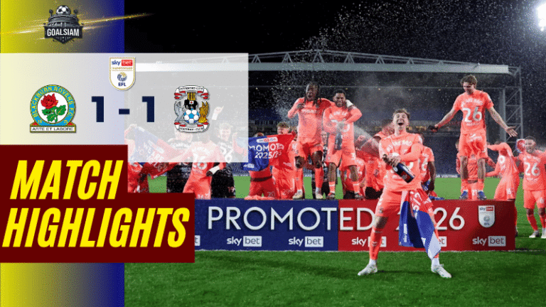 ไฮไลท์บอลวันนี้ แชมเปี้ยนชิพ อังกฤษ แบล็คเบิร์น โรเวอร์ส พบ โคเวนทรี ซิตี้ 17/4/69