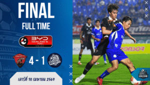 ผลบอลสด ไทยลีก อุทัยธานีถล่มระยองยับ 4-1 บ้านผลบอลคู่นี้ไม่มีคำว่าปรานี เบน เดวิสคุมเกมเหมือนเปิดโหมดบอสใหญ่