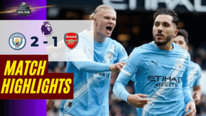 ไฮไลท์บอลวันนี้ พรีเมียร์ลีก อังกฤษ แมนซิตี้ พบ อาร์เซนอล 19/4/69