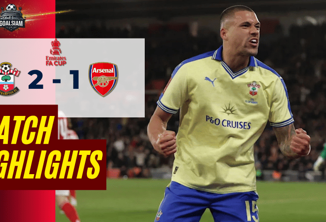 ไฮไลท์บอลวันนี้ เอฟเอ คัพ อังกฤษ เซาธ์แฮมป์ตัน พบ อาร์เซนอล 4/4/69